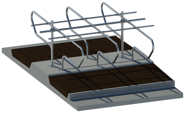 OZBD 25B P - Dvojbox - Separát - Betonová prsní opěra