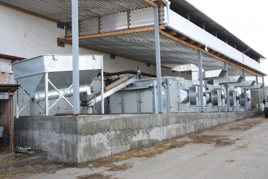 Belt drier for separate - Střížovice