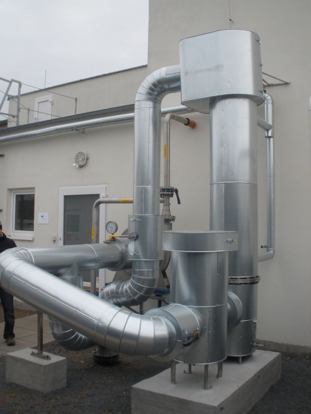 BPS Záluží - chladič bioplynu pro 550 kWe