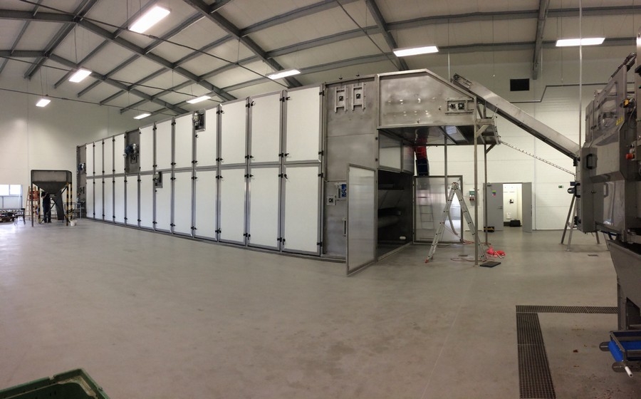 New fruit dryer building - Klopina