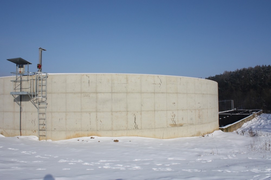 Slurry warehousing by the calving facility of cows - Neštětice