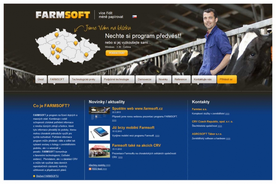 Spustili jsme nový web FARMSOFT